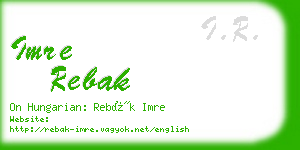 imre rebak business card